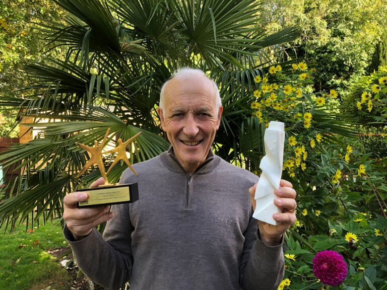 Graham Slater with his Esophageal Atresia World Award and Black Pearl Award