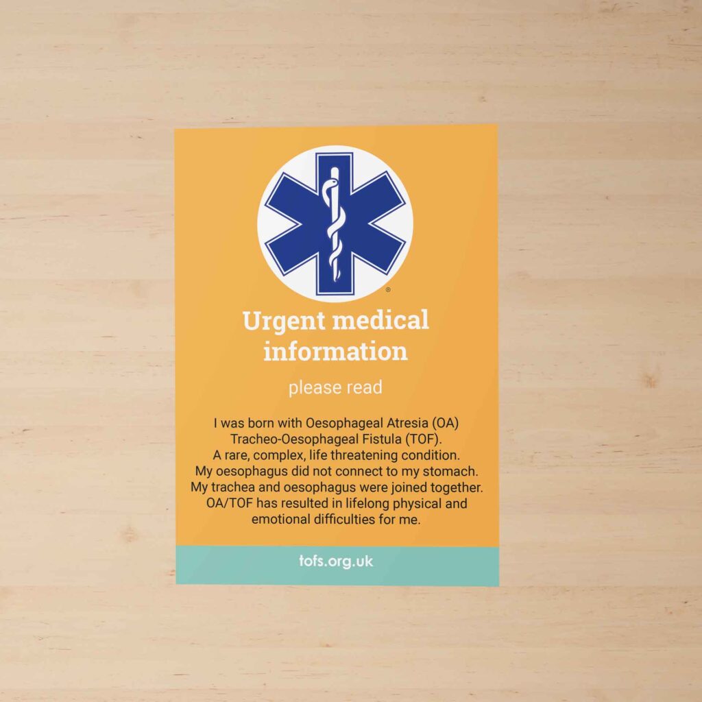 TOFS Medical Trauma Card - Front