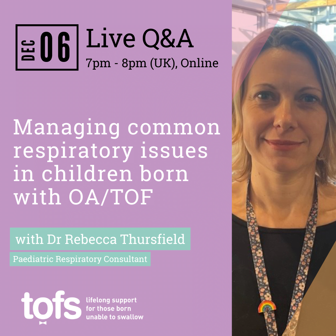 Q&A: Managing common respiratory issues in children born with OA/TOF