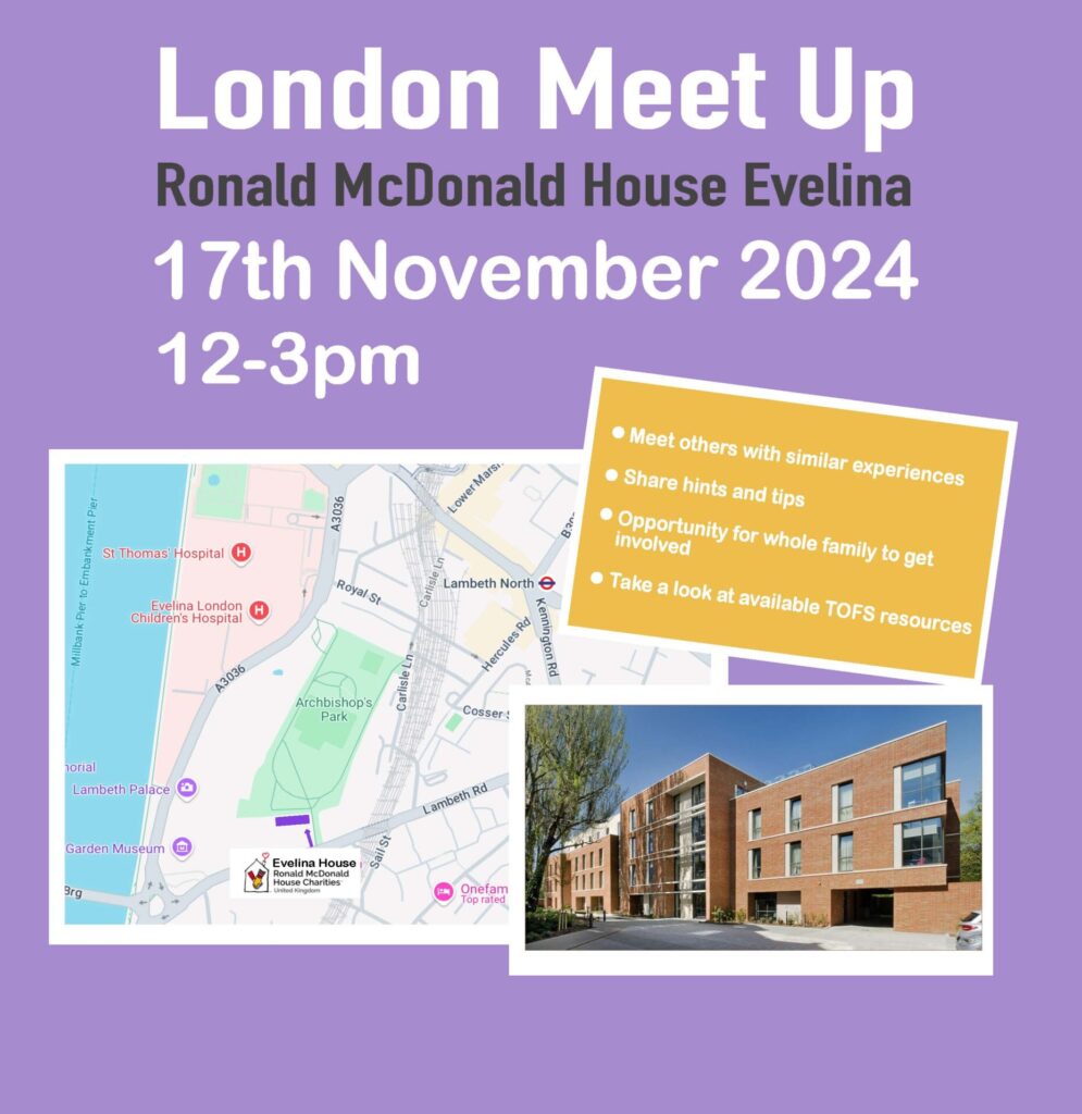 London Meet-up: Ronald McDonald House Evelina 17th November 2024 12-3pm
