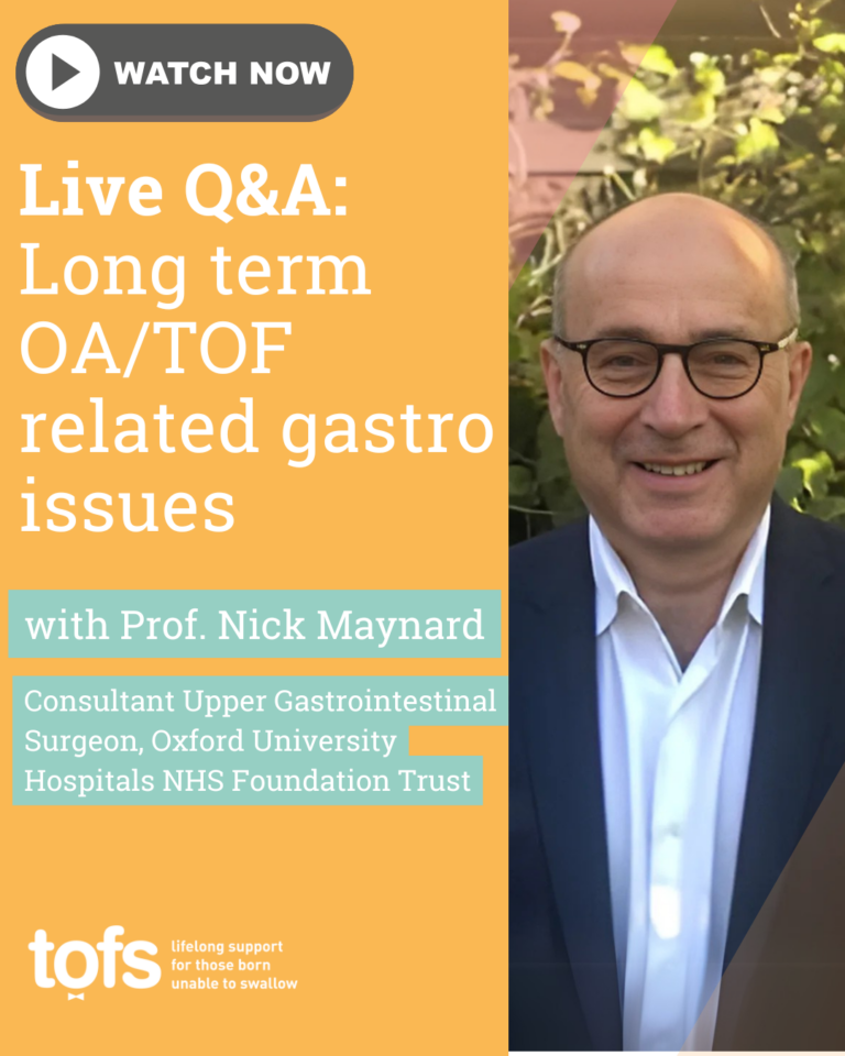Long term OATOF related gastro issues with Prof. Nick Maynard