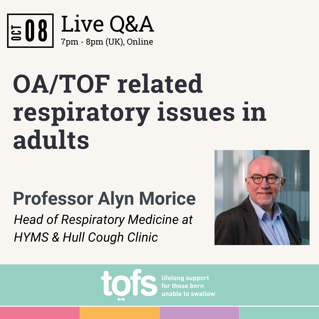 Live Q&A: OA/TOF related respiratory issues for adults