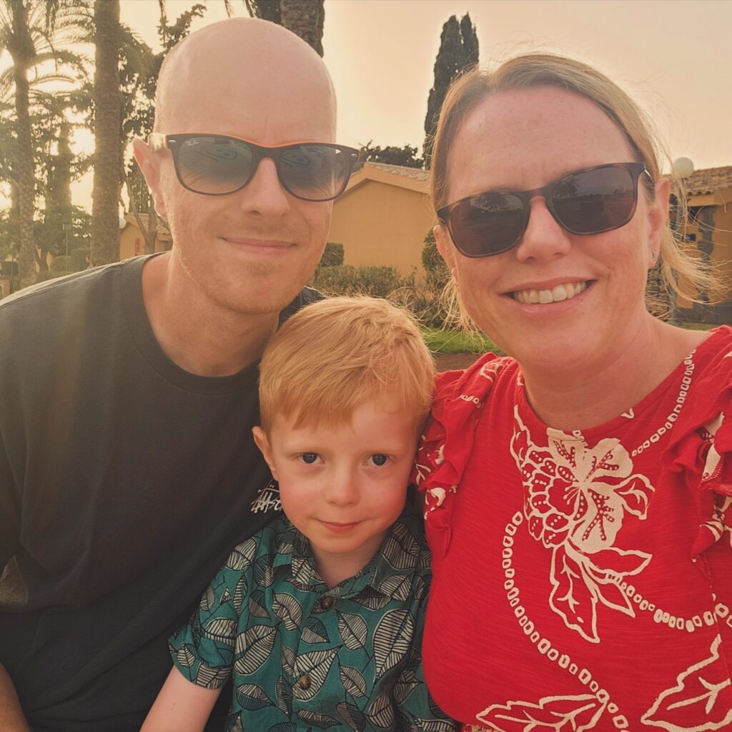 Nathan, Frances and their son Elliott