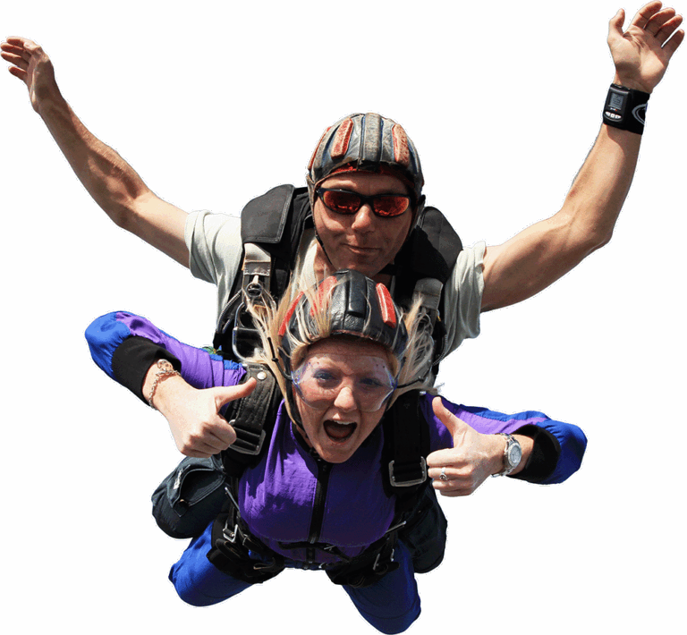 Tandem parachute jump for TOFS charity