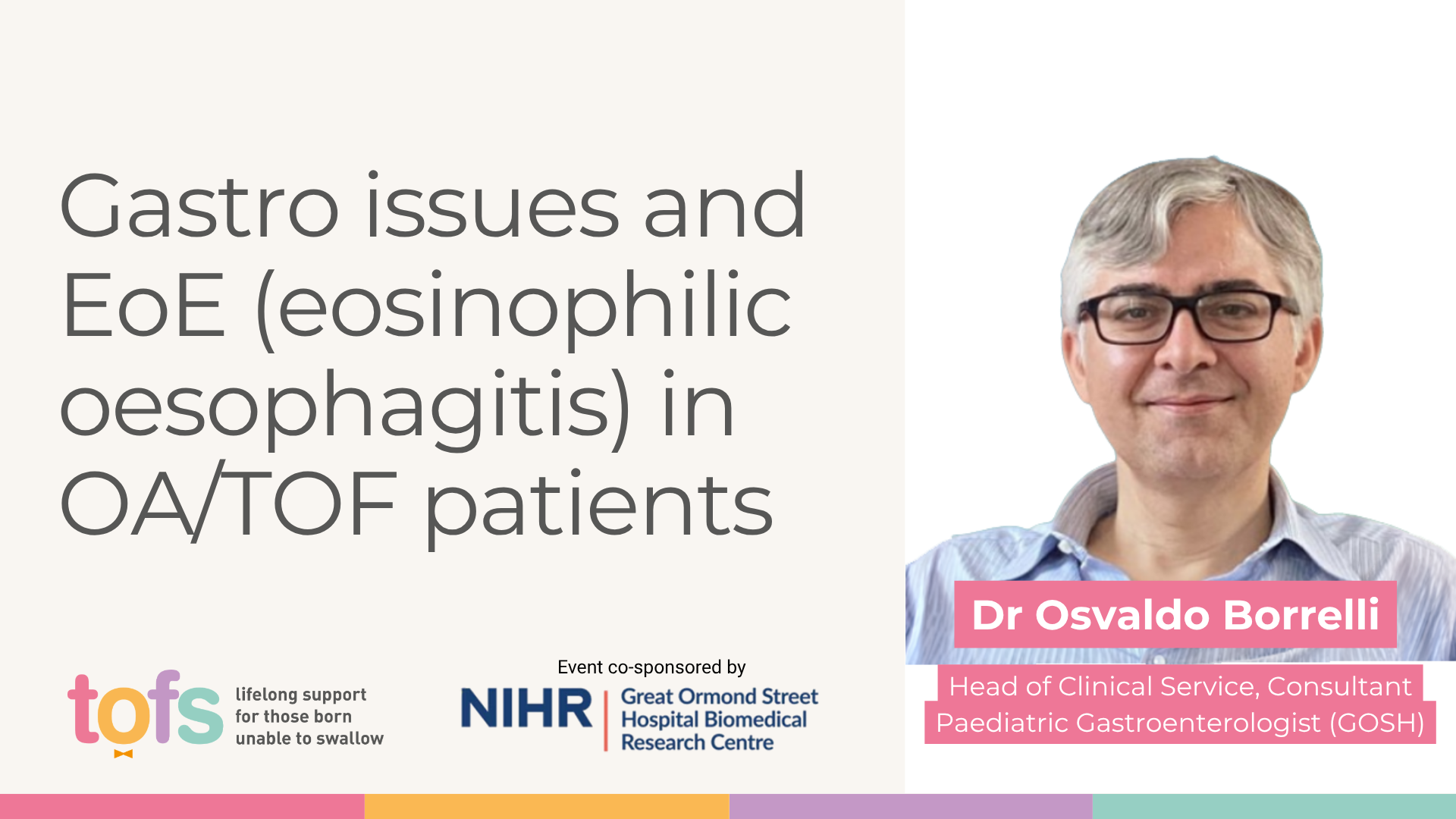 Gastro issues and EOE (Eosinophilic Oesophagitis) in patients with OA/TOF